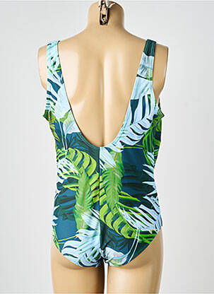 Costum de baie dintr-o singură piesă imprimeu fantezie verde LAGON BLEU femeie