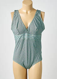 Costum de baie dintr-o singură piesă imprimeu fantezie albastru LAGON BLEU femme