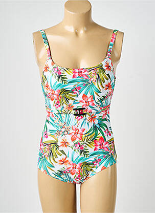 Costum de baie dintr-o singură piesă alb LAGON BLEU femme