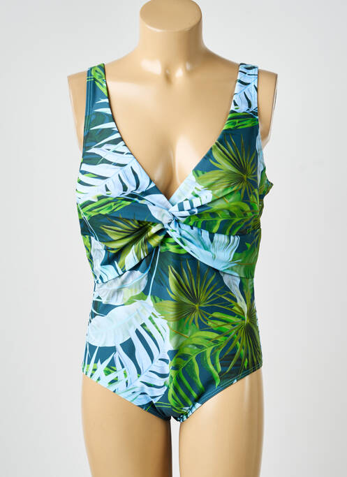 Costum de baie dintr-o singură piesă verde LAGON BLEU femme