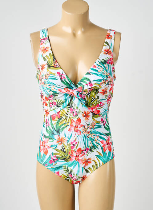 Costum de baie dintr-o singură piesă alb LAGON BLEU femme