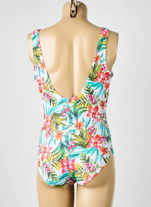 Costum de baie dintr-o singură piesă alb LAGON BLEU femme