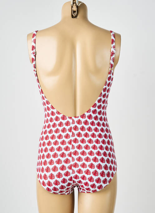 Costum de baie dintr-o singură piesă alb LAGON BLEU femme