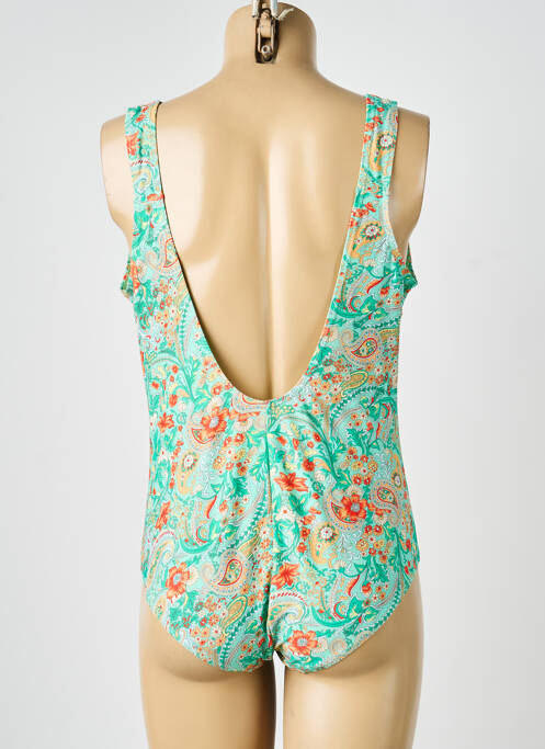 Costum de baie dintr-o singură piesă verde LAGON BLEU femme