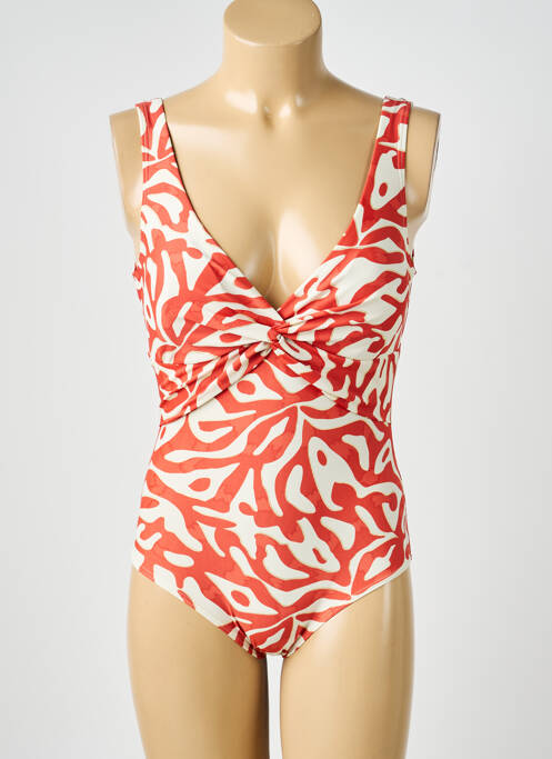 Costum de baie dintr-o singură piesă roșu LAGON BLEU femme