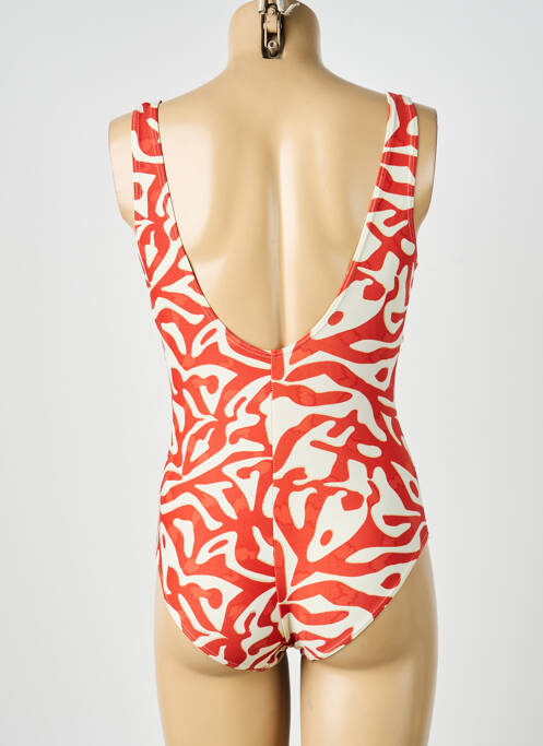 Costum de baie dintr-o singură piesă roșu LAGON BLEU femme
