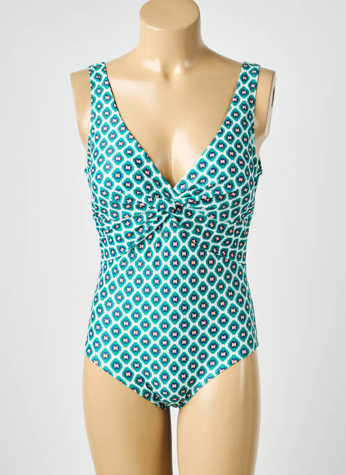 Costum de baie dintr-o singură piesă verde LAGON BLEU femme