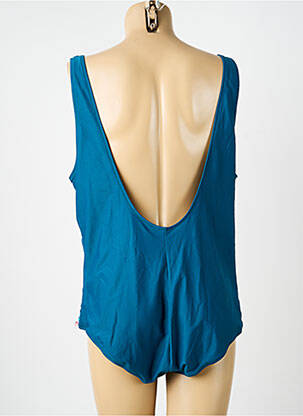 Costum de baie dintr-o singură piesă efect material satinat top sutien modelat verde NEUFRED femeie