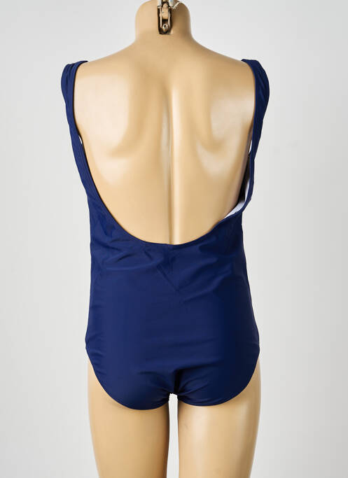 Costum de baie dintr-o singură piesă imprimeu fantezie top sutien modelat albastru KATIA femme