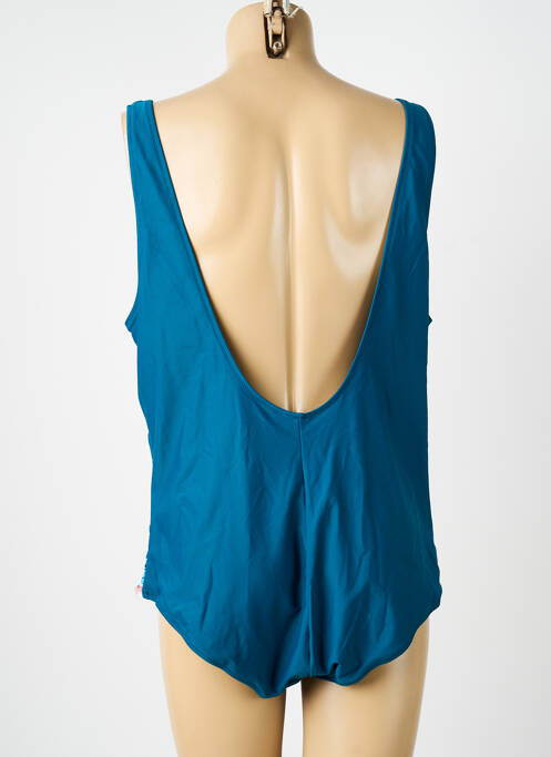 Costum de baie dintr-o singură piesă efect material satinat top sutien modelat verde NEUFRED femme