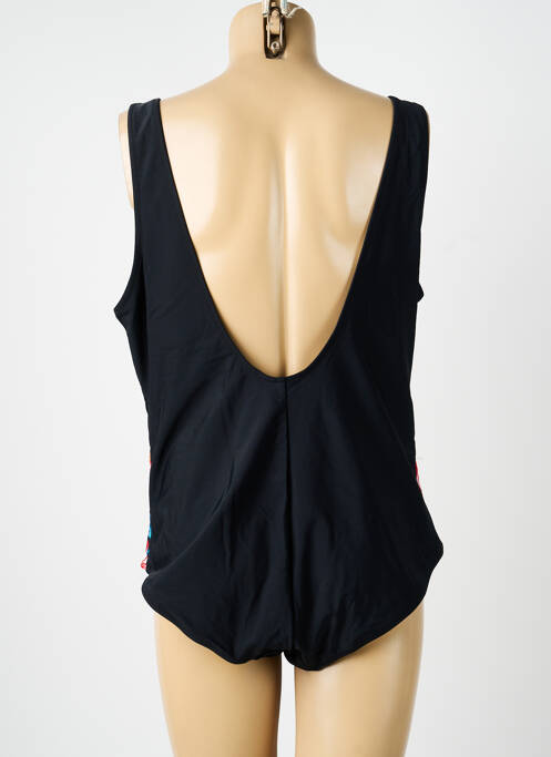 Costum de baie dintr-o singură piesă efect material satinat top sutien modelat negru NEUFRED femme