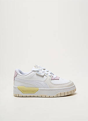 Adidași închidere cu șireturi vârf rotund alb PUMA fille