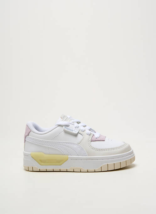 Adidași închidere cu șireturi vârf rotund alb PUMA fille