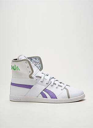 Adidași vârf rotund toc plat până la 3 cm alb REEBOK femme