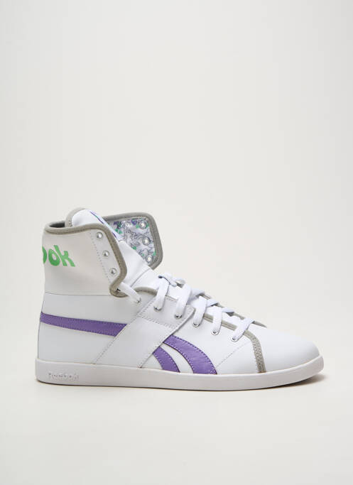 Adidași vârf rotund toc plat până la 3 cm alb REEBOK femme
