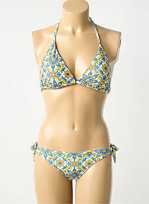 Costum de baie din două piese elasticitate sutien cu susținere înaltă și burete detașabil galben VIOLETTA femme