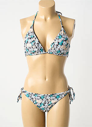 Costum de baie din două piese elasticitate sutien cu susținere înaltă și burete detașabil verde FEI femme