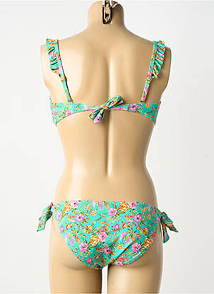 Costum de baie din două piese elasticitate sutien cu susținere înaltă și burete detașabil verde SWEET SECRET femeie
