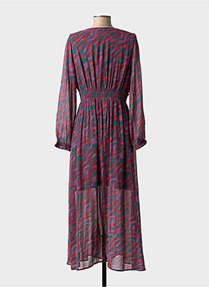 Rochie lungă mâneci lungi mâneci lungi verde MAJOLICA femeie