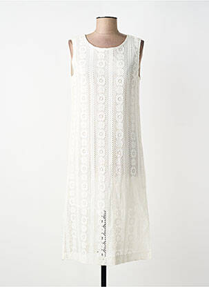 Rochie midi fără mâneci fără mâneci alb SOPHYLINE femeie