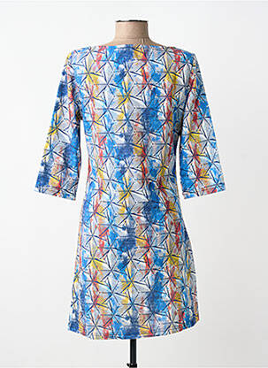 Rochie midi mâneci lungi mâneci lungi albastru VEGAS femeie