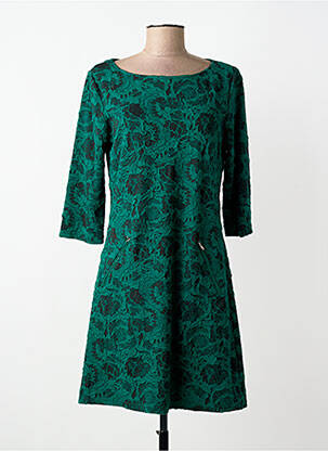 Rochie midi mâneci lungi mâneci lungi verde VEGAS femeie