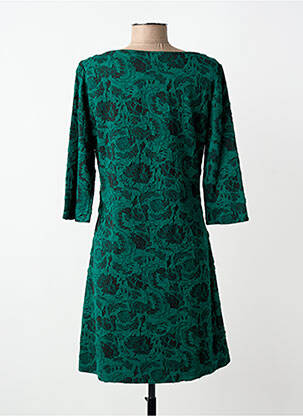 Rochie midi mâneci lungi mâneci lungi verde VEGAS femeie