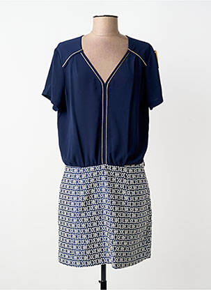 Rochie midi mâneci scurte mâneci scurte albastru IT HIPPIE femeie