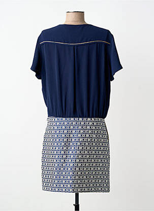 Rochie midi mâneci scurte mâneci scurte albastru IT HIPPIE femeie