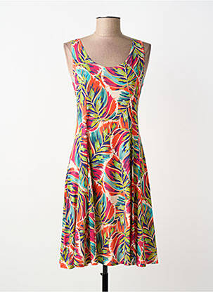Rochie midi croială fluidă fără mâneci portocaliu GENUINE femeie