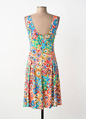 Rochie midi imprimeu floral fără mâneci albastru GENUINE femeie