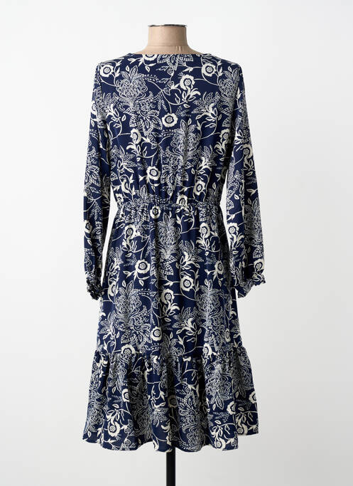 Rochie midi croială fluidă mâneci lungi albastru INSPIRATION STUDIO femme