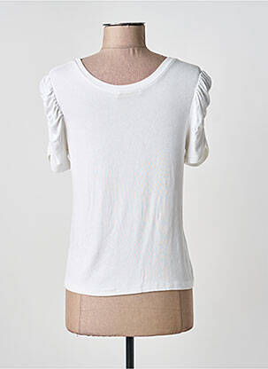 Tricou elasticitate mâneci scurte alb CHARLIOR femeie