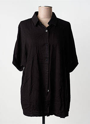 Cămașă mâneci scurte mâneci scurte negru WORLD FASHION femme