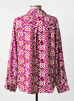 Cămașă țesătură crep mâneci lungi violet SARAH JOHN femeie