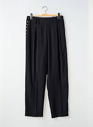 Pantalon drept croială morcov talie înaltă negru SWEEWË femeie