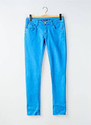 Blugi skinny elasticitate talie joasă albastru R.DISPLAY femme