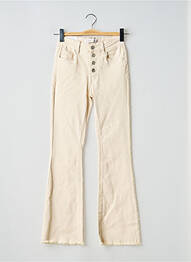 Blugi bootcut țesătură denim bej R.DISPLAY femme