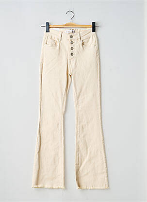 Blugi bootcut țesătură denim bej R.DISPLAY femme
