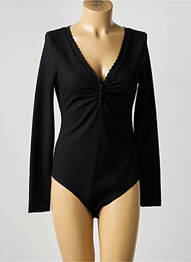 Body elasticitate mâneci lungi negru LILI & LALA femme