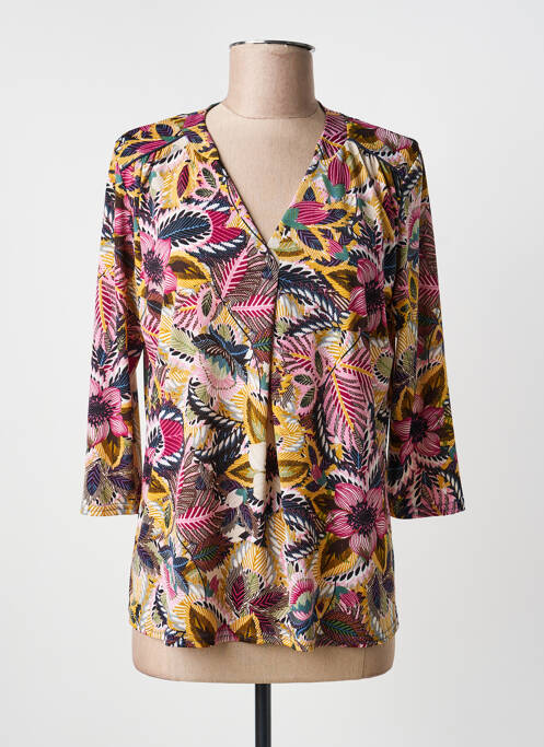 Tricou mâneci 3/4 mâneci 3/4 roz RENATTO BENE femme