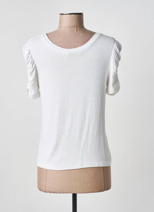 Tricou elasticitate mâneci scurte alb CHARLIOR femme
