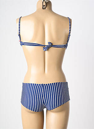 Costum de baie din două piese elasticitate top sutien modelat albastru NEUFRED femeie