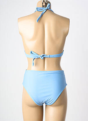 Costum de baie din două piese elasticitate top triunghiuri albastru MERMAID femeie