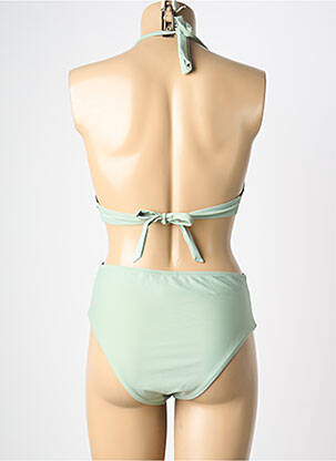 Costum de baie din două piese elasticitate top triunghiuri verde MERMAID femeie