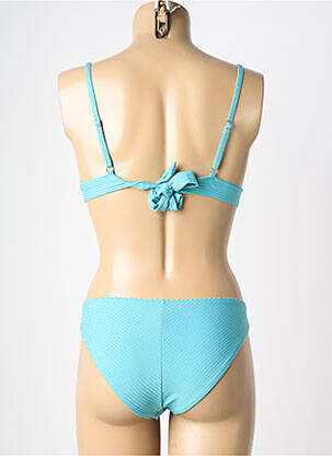Costum de baie din două piese elasticitate top triunghiuri albastru HIBIKINI femeie