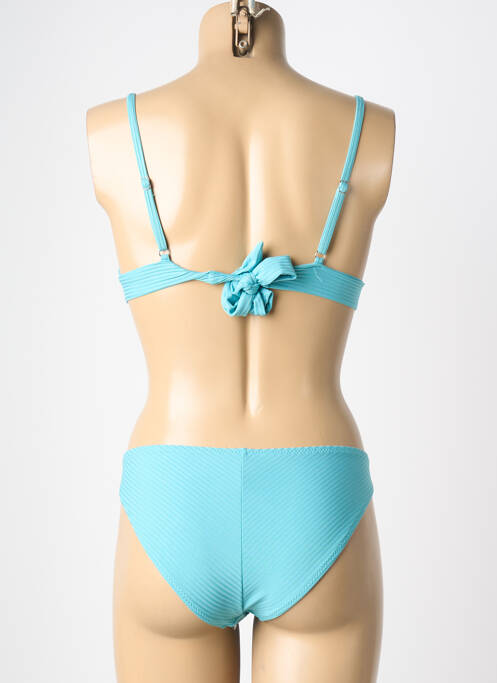 Costum de baie din două piese elasticitate top triunghiuri albastru HIBIKINI femme