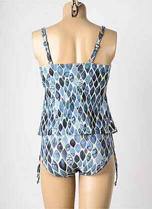 Tankini imprimeu fantezie albastru LAGON BLEU femeie