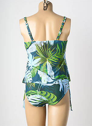 Tankini imprimeu fantezie verde LAGON BLEU femeie