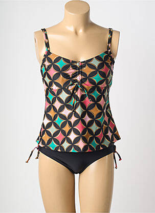 Tankini imprimeu fantezie negru LAGON BLEU femeie